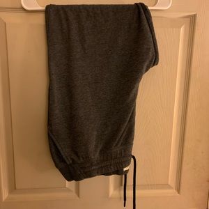 Gray sweatpants